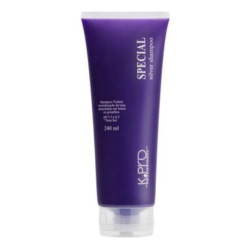 Shampoo Matizador K.Pro Special Silver Neutralização de Tons Amarelados 240ml