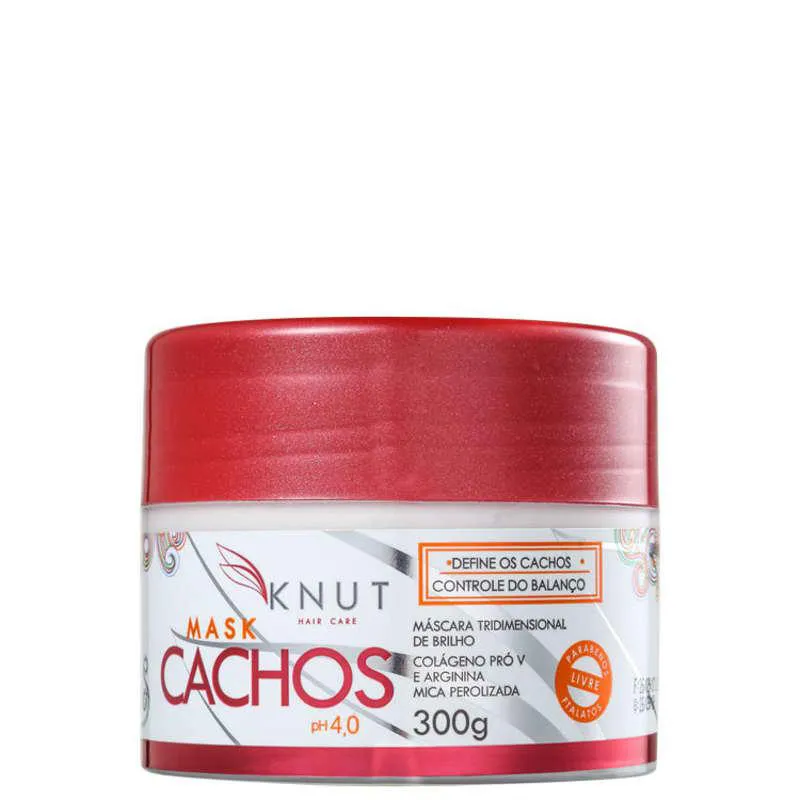 MáSCARA CAPILAR CACHOS KNUT 300G