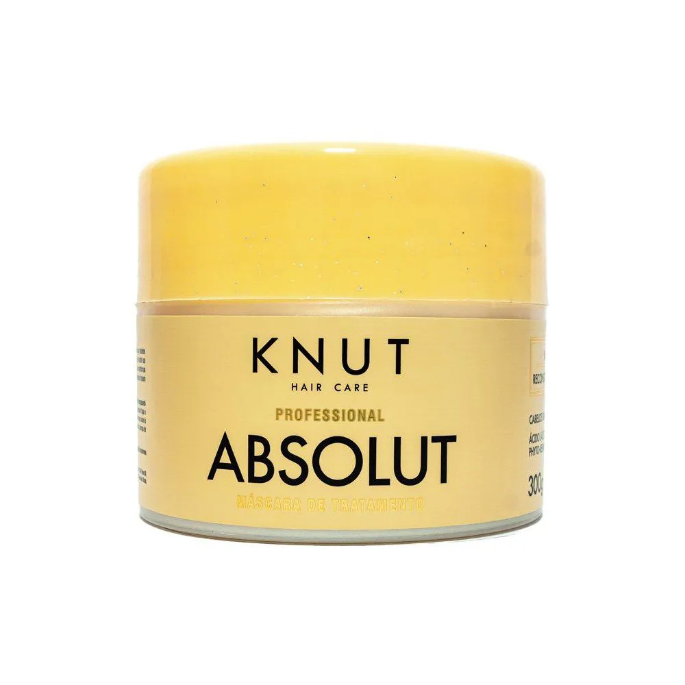 KNUT MáSCARA ABSOLUT 300G MáSCARA DE TRATAMENTO RECONSTRUTORA PARA CABELOS DANIFICADOS PROFESSIONAL