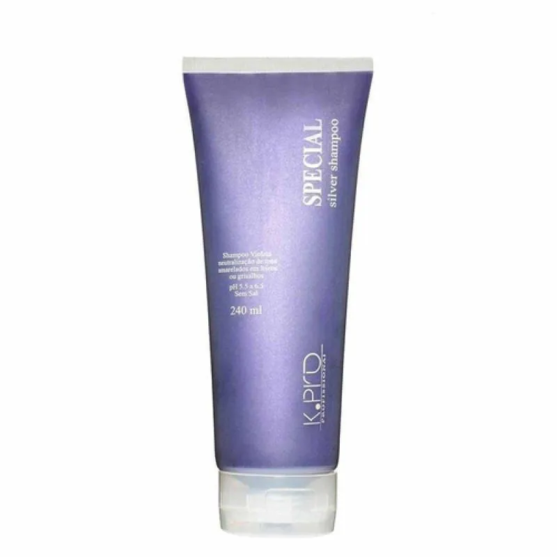 Shampoo Matizador K.Pro Special Silver Neutralização de Tons Amarelados 240ml