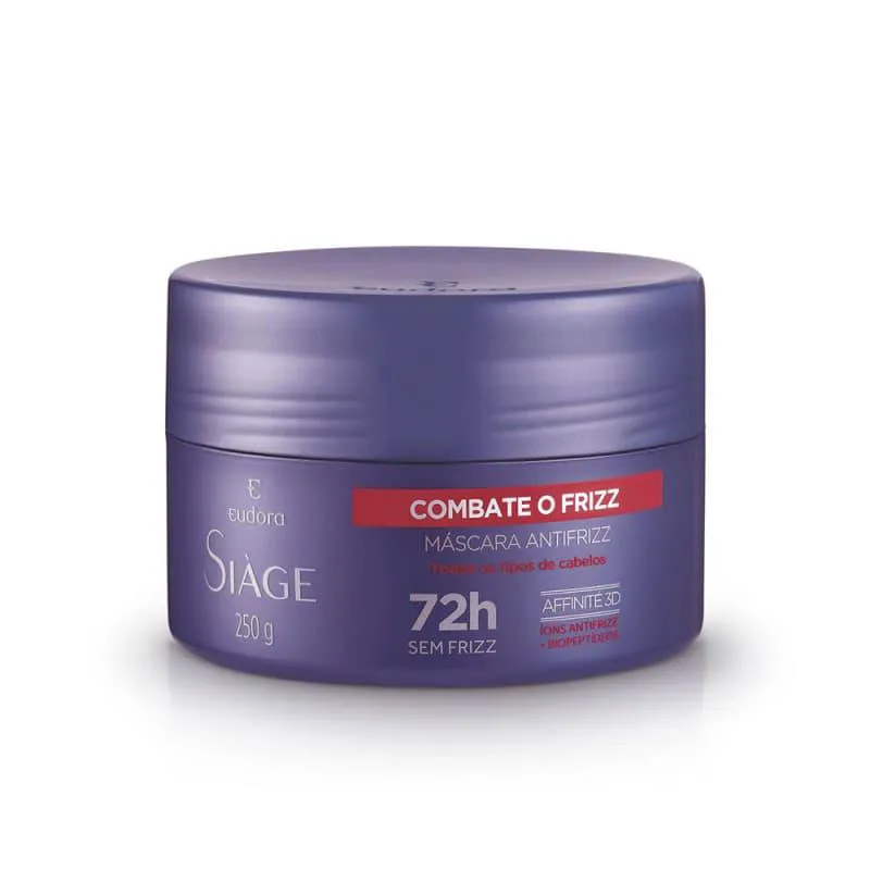 EUDORA SIàGE MáSCARA CAPILAR COMBATE O FRIZZ 250G