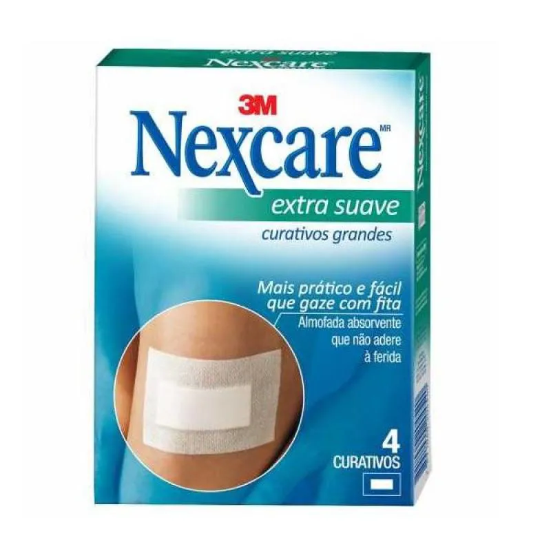 CURATIVO NEXCARE GRANDE EXTRA SUAVE 4 UNIDADES
