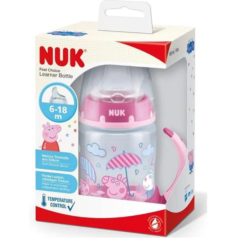 COPO TREINAMENTO FC 150ML CONTROLE DE TEMPERATURA PEPPA NUK PA7652 Azul