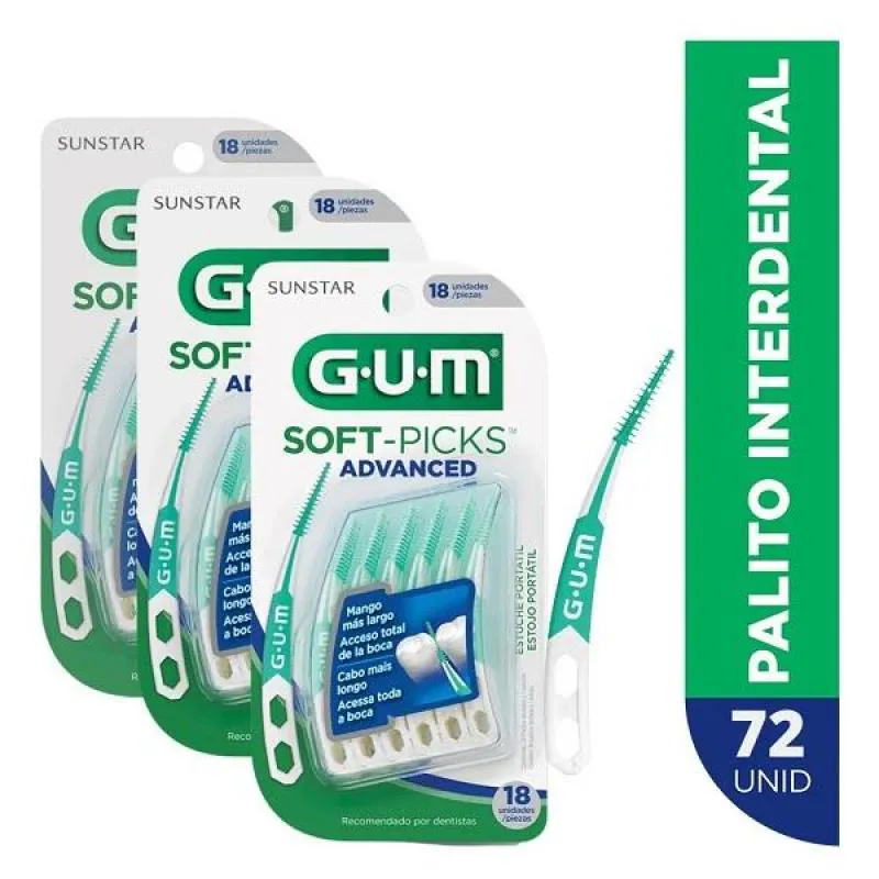 KIT COM 72 SOFT PICKS ADVANCED GUM
