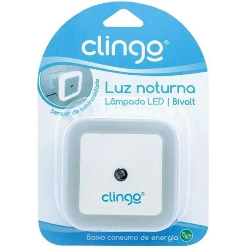 Luminária Noturna para Quarto de Bebê Clingo Led Sensor Automático