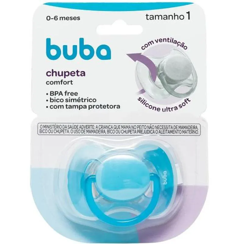 CHUPETA COMFORT TAM 1 0-6 MESES BUBA Rosa