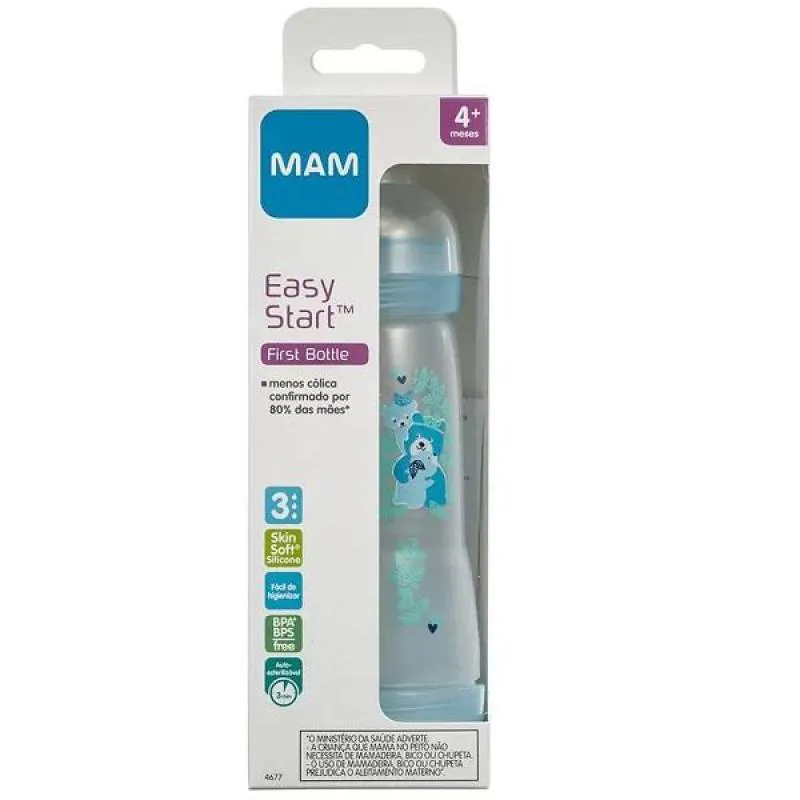 MAMADEIRA EASY START MAM ANTICOLICA 320ML AZUL MAM 4677