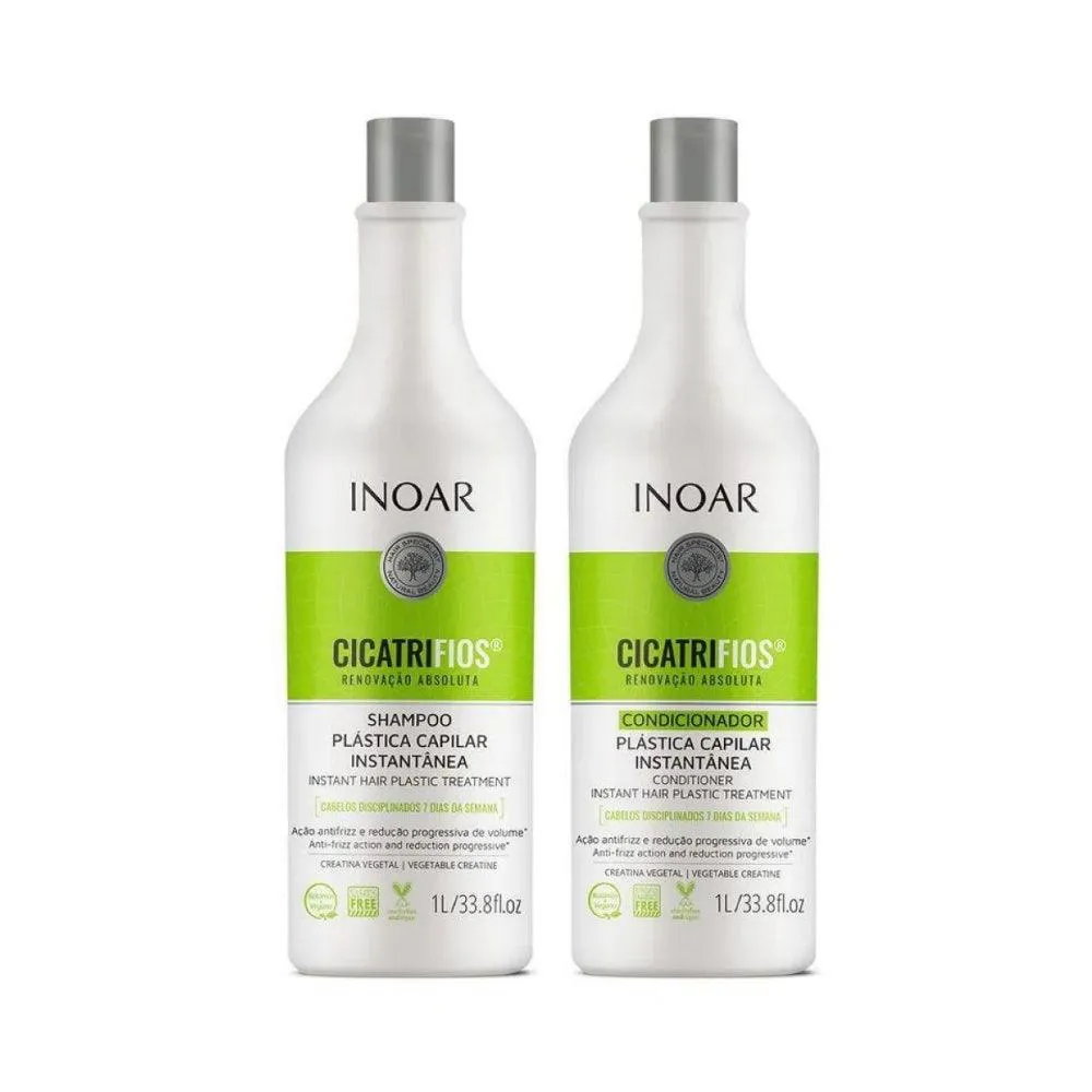 KIT SHAMPOO + CONDICIONADOR INOAR CICATRIFIOS 1L