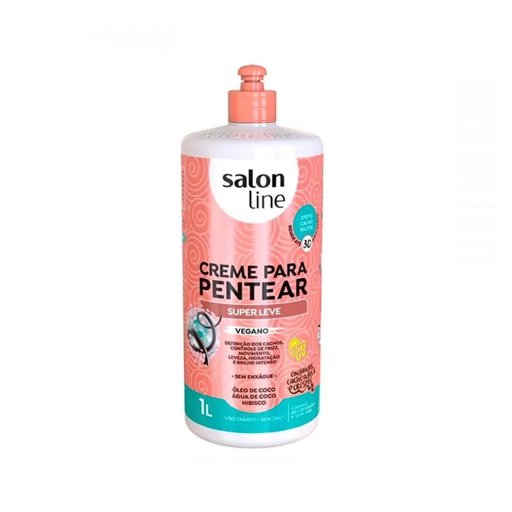 CREME PARA PENTEAR SALON LINE SUPER LEVE 1L