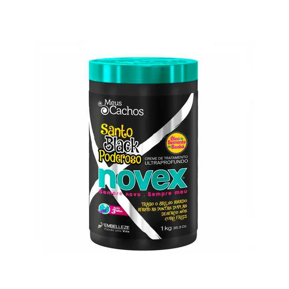 CREME DE TRATAMENTO NOVEX SANTO BLACK PODEROSO 1KG