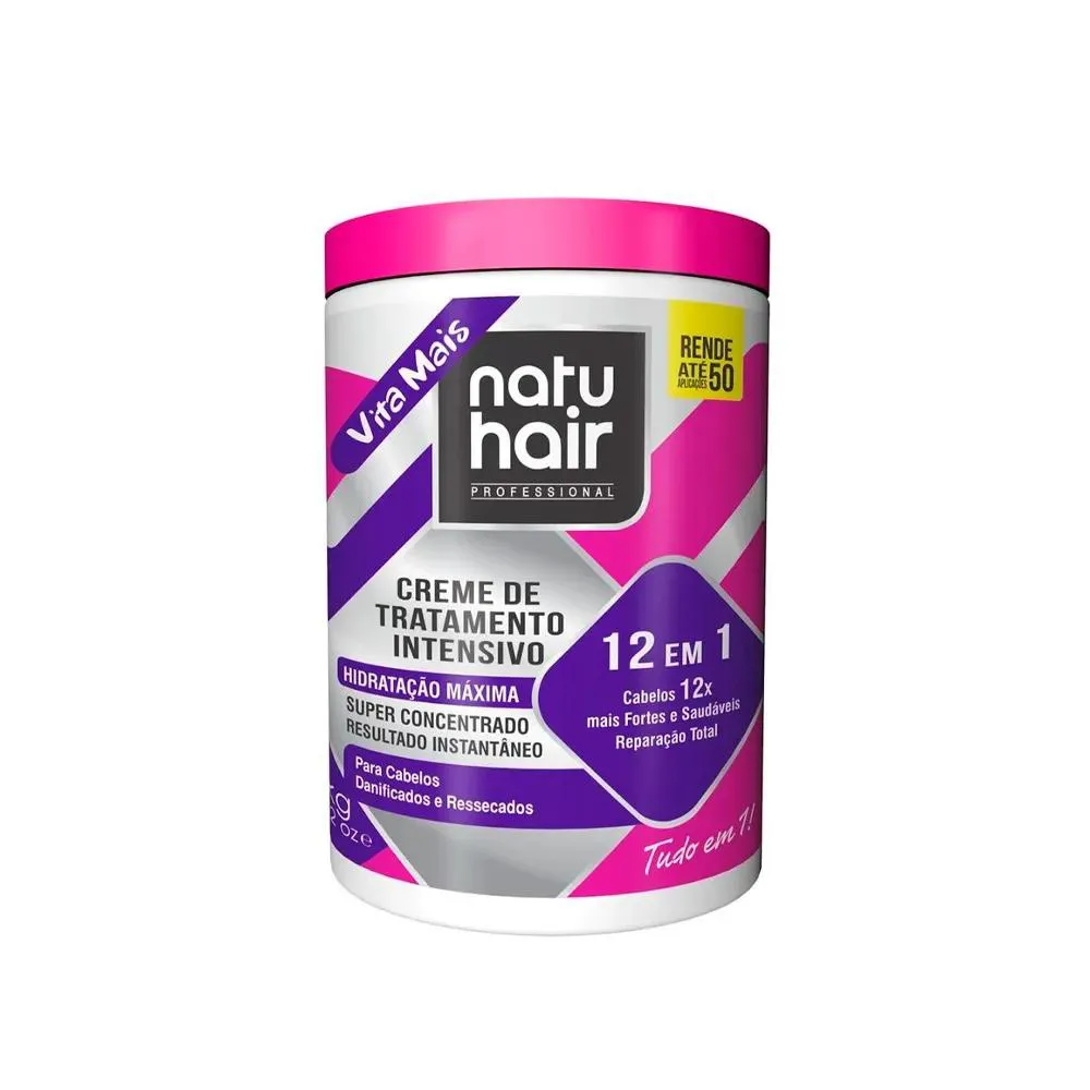 CREME DE TRATAMENTO NATU HAIR INTENSIVO 12X1 1KG