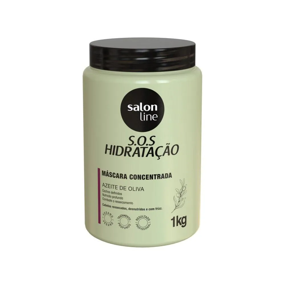 MáSCARA DE HIDRATAçãO SALON LINE ULTRA CACHOS TO PODENDO 1KG