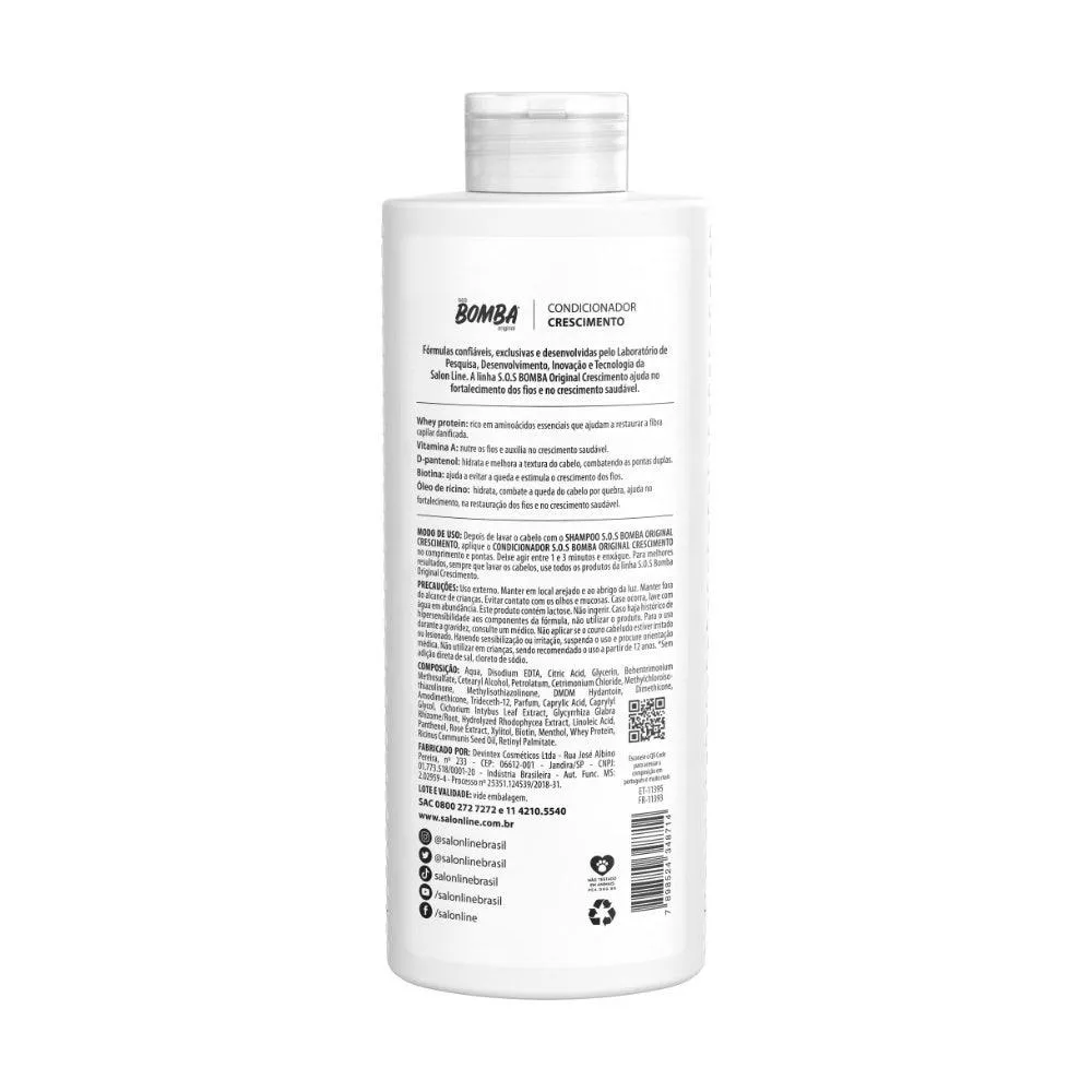 Condicionador Salon Line SOS Bomba Vitaminas Fortalecimento 500ml
