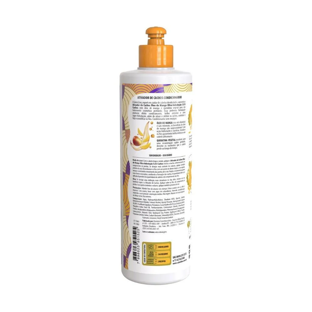 ATIVADOR DE CACHOS SALON LINE SOS UMIDIFICADOR 500ML