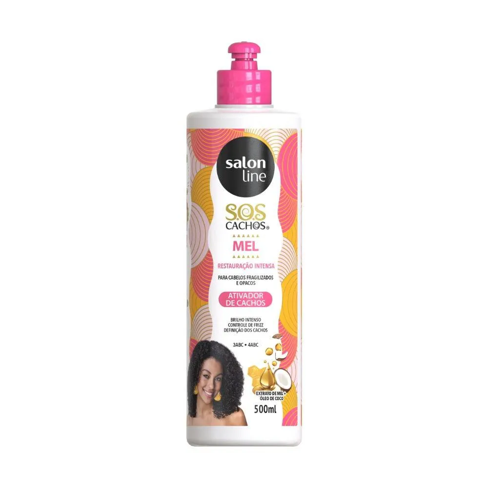 ATIVADOR DE CACHOS SALON LINE SOS INTENSO 500ML