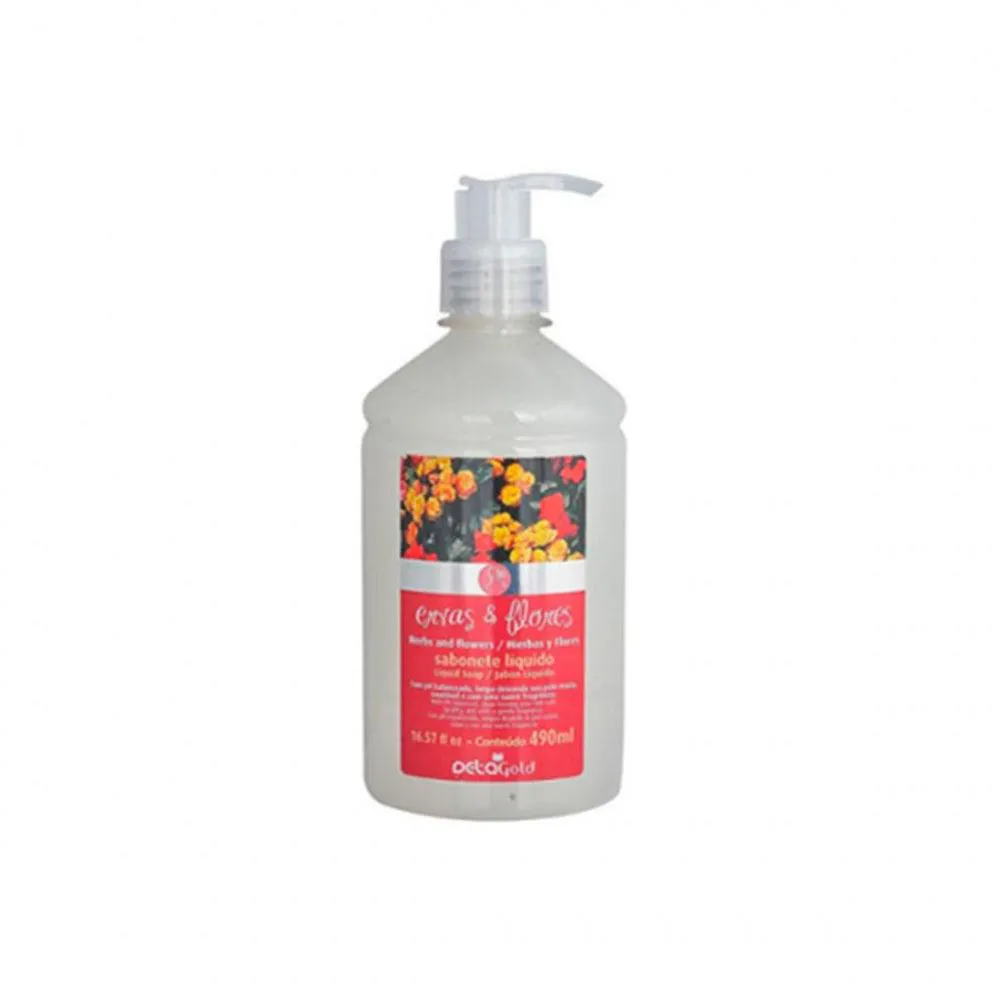 SABONETE LíQUIDO DETA GOLD ERVAS E FLORES 490ML