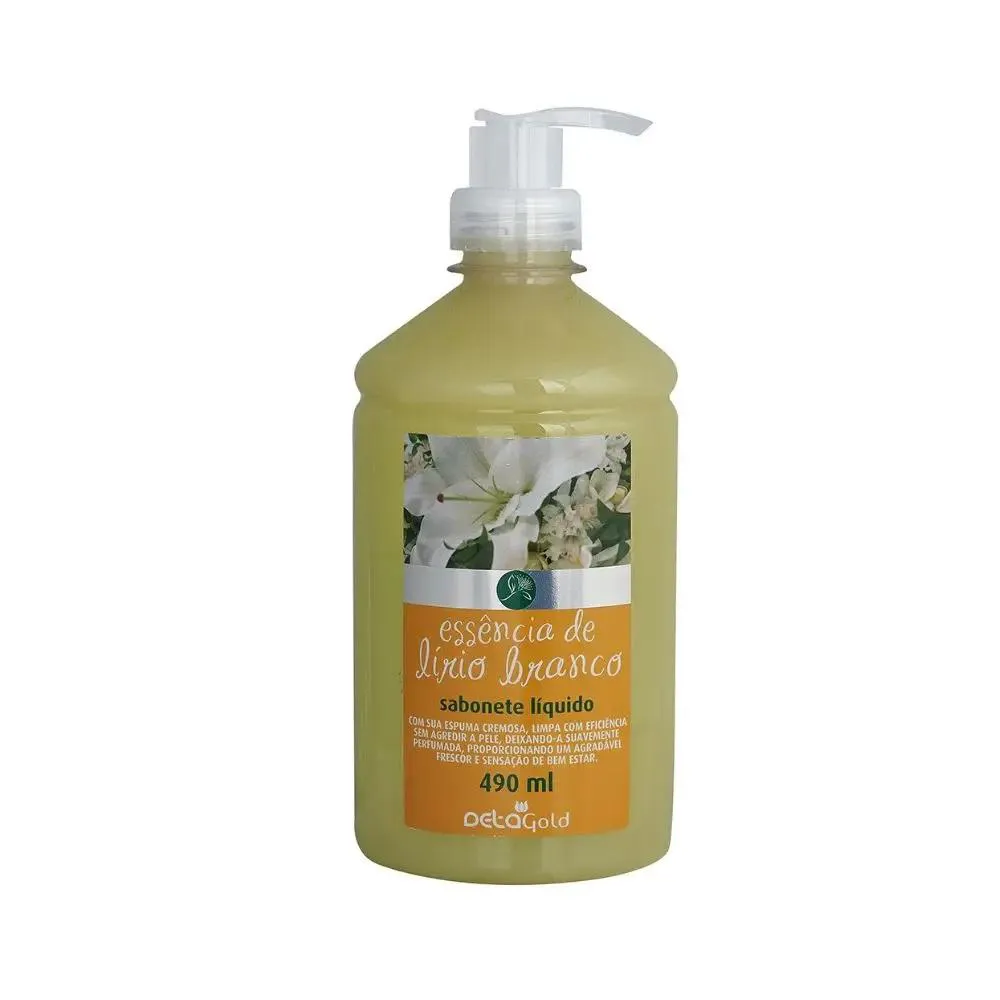 SABONETE LíQUIDO DETA GOLD LíRIO BRANCO 490ML