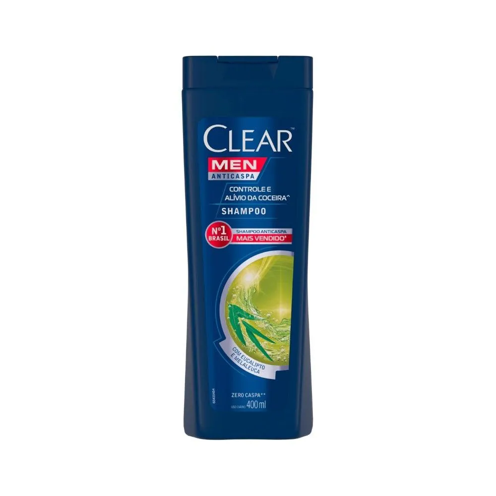 SHAMPOO ANTICASPA CLEAR MEN ANTI COCEIRA 400ML