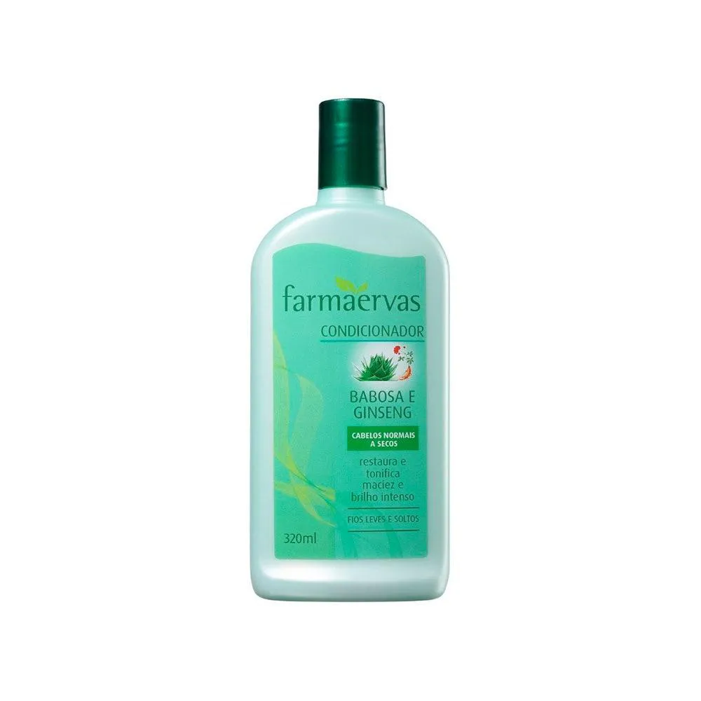 CONDICIONADOR FARMAERVAS BABOSA E GINSENG 320ML