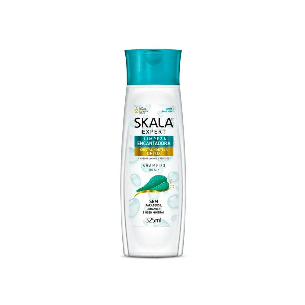 Shampoo Skala Cristal Hortelã Detox 325ml