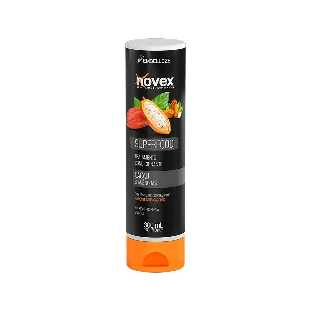 Condicionador Novex Superfood Cacau e Amêndoas Hidratação Profunda 300ml