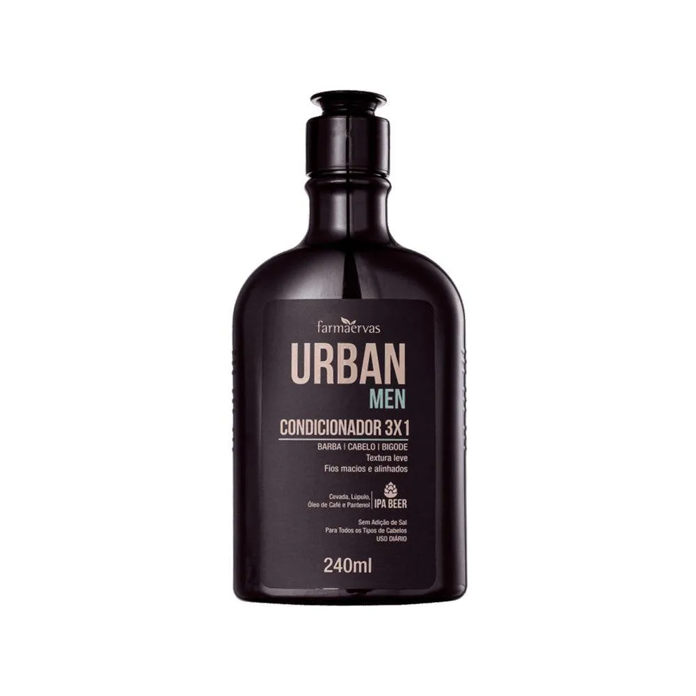 Condicionador Farmaervas Urban Men 3x1 Frescor 240ml