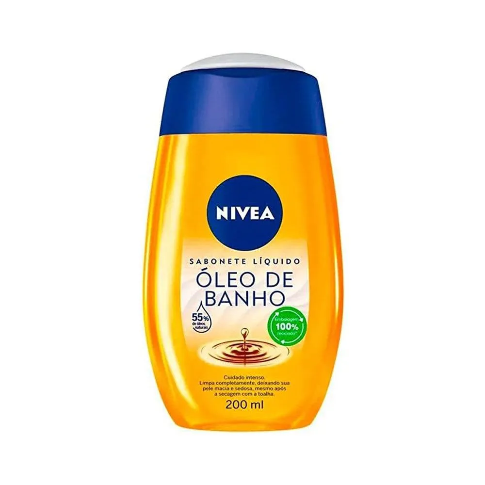SABONETE LíQUIDO NIVEA ÓLEO DE BANHO 200ML