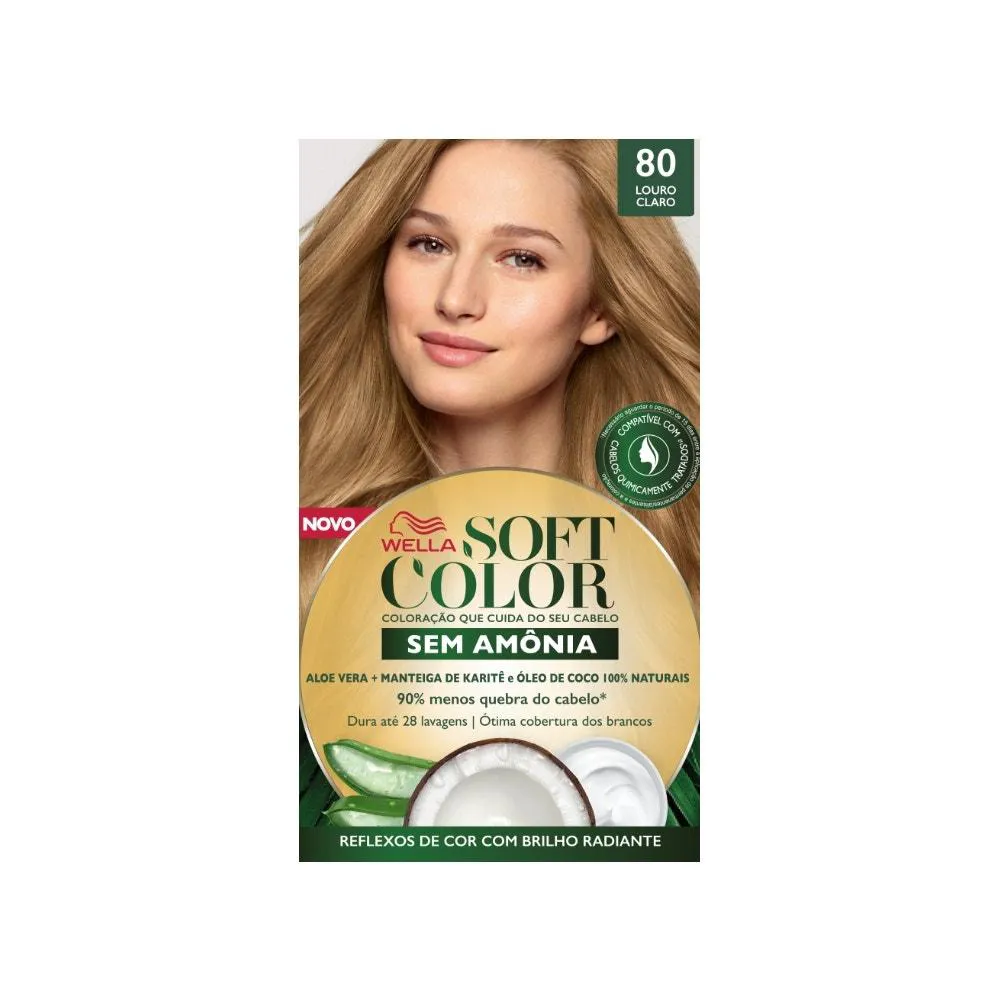 TINTURA SOFT COLOR 80 LOURO CLARO