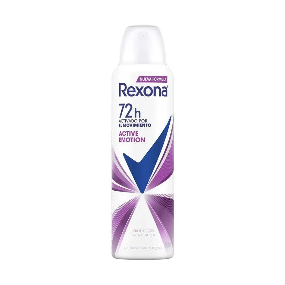 Desodorante Antitranspirante Aerosol Rexona Active Emotion Feminino 72h 150ml