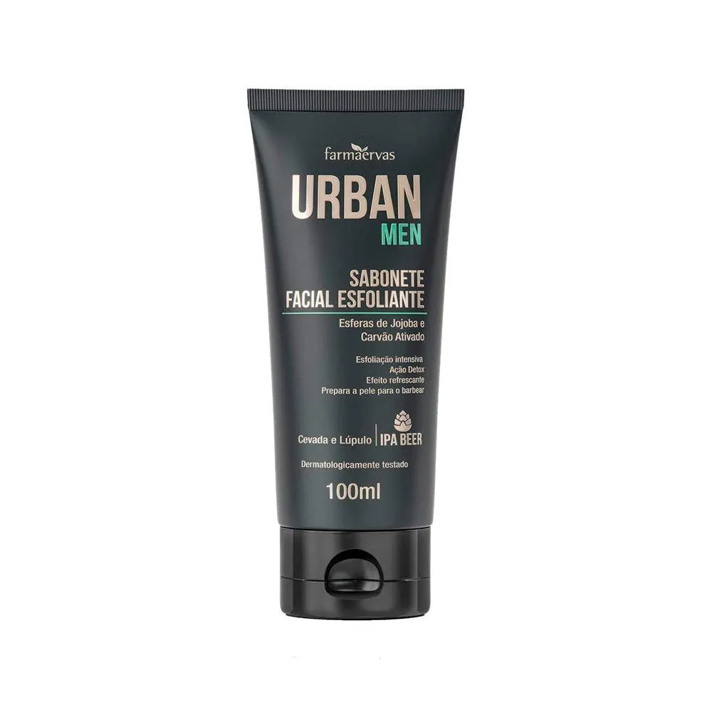SABONETE FACIAL URBAN MEN ESFOLIANTE 100ML