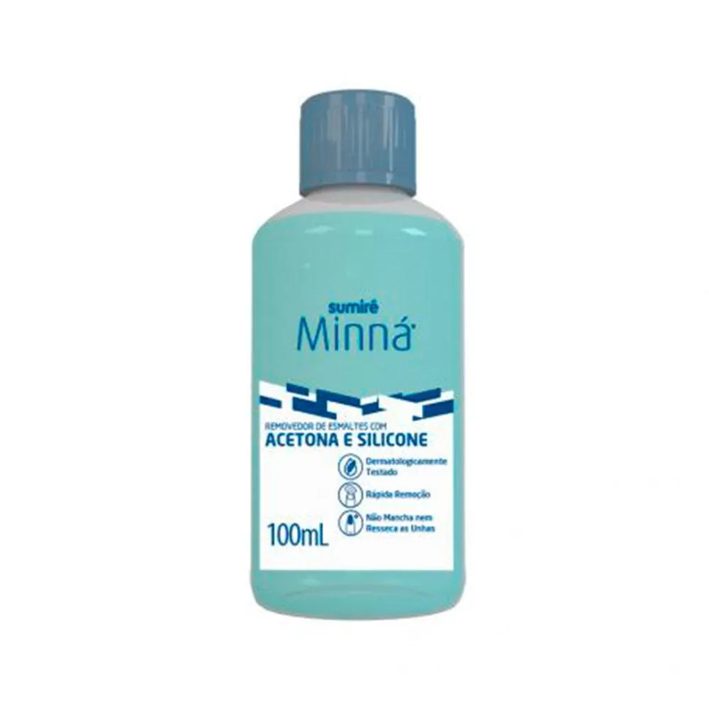 REMOVEDOR ESMALTE MINNá C/ ACETONA 100ML