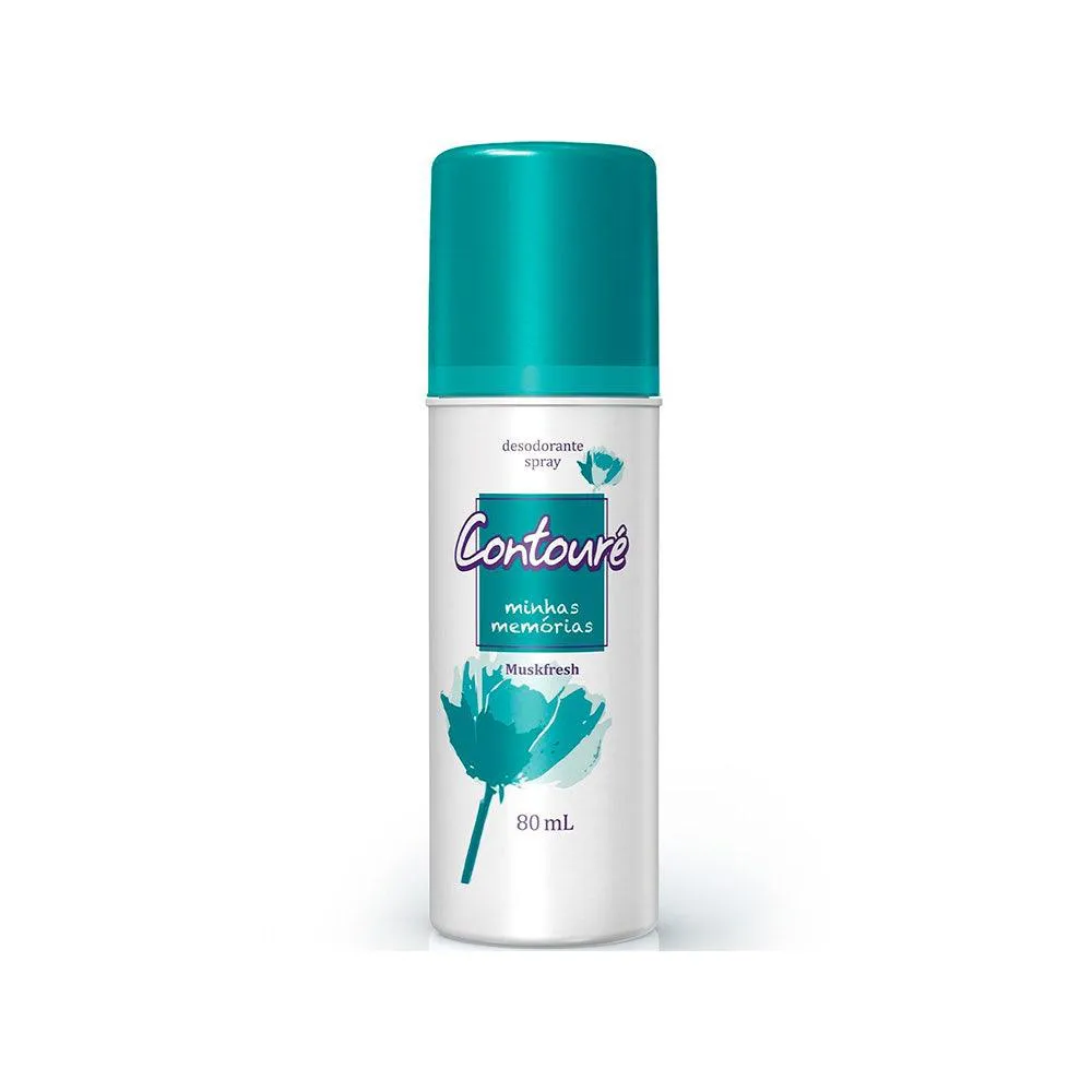 Desodorante Spray Contouré Minhas Memórias Feminino Sem Alumínio 24h 80ml