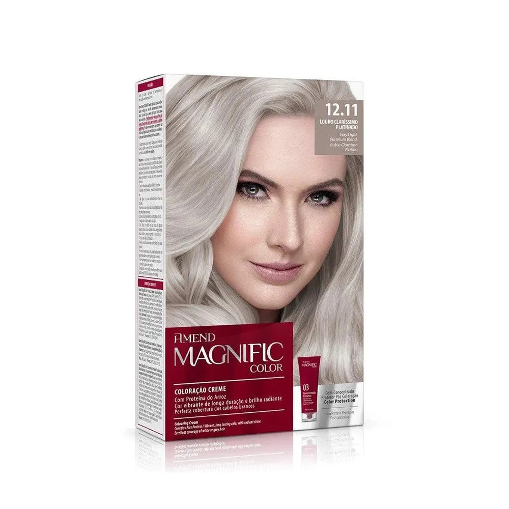 TINTURA AMEND MAGNIFIC COLOR 12.11 LOURO CLARISSIMO PLATINADO