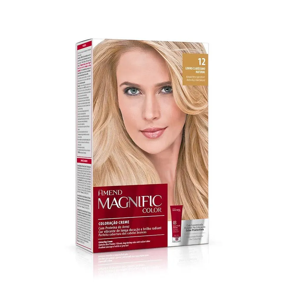 TINTURA AMEND MAGNIFIC COLOR 12 LOURO CLARISSIMO NATURAL