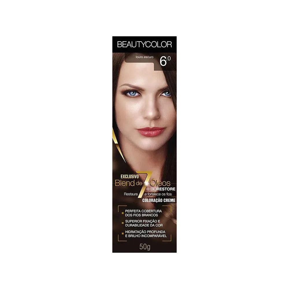 TINTURA BEAUTY COLOR 6.0 LOURO ESCURO