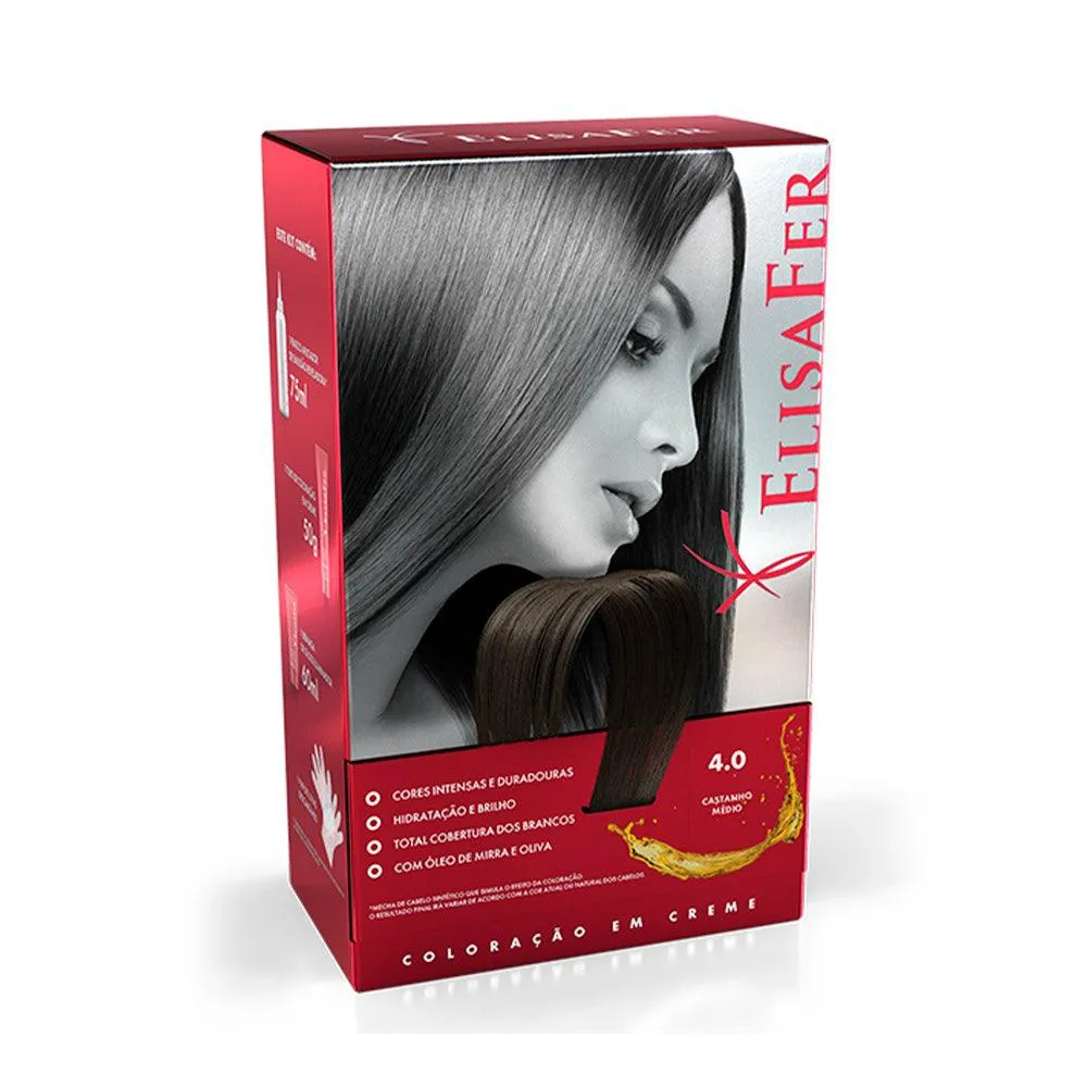 TINTURA ELISAFER 4.0 CASTANHO MéDIO