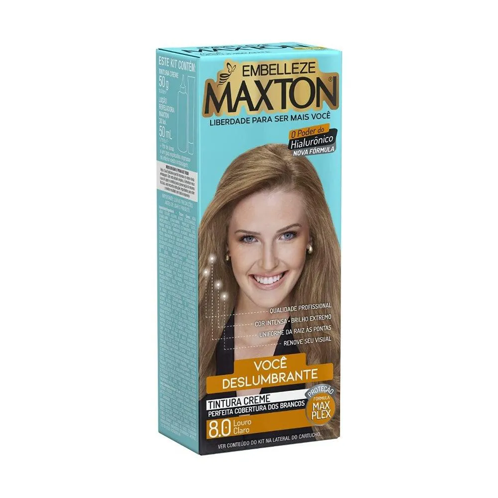 TINTURA MAXTON 8.0 LOURO CLARO ENERGIA