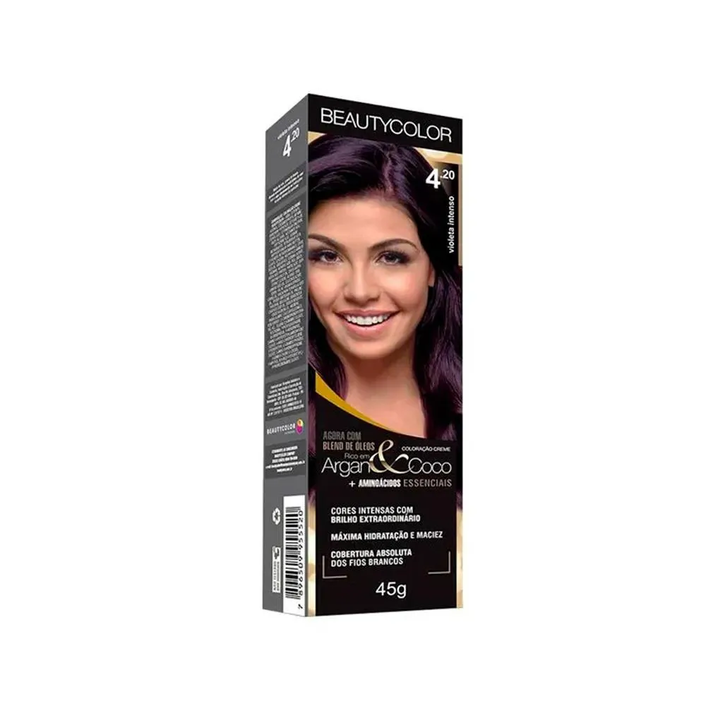 TINTURA BEAUTY COLOR 4.20 CASTANHO VIOLETA INTENSO