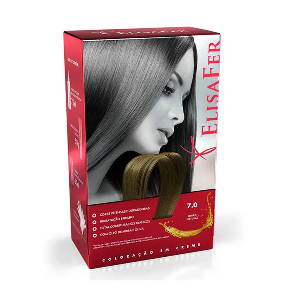 TINTURA ELISAFER 7.0 LOURO NATURAL