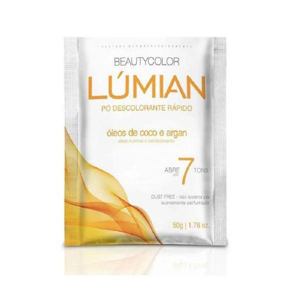 Pó DESCOLORANTE BEAUTY COLOR LUMIAN ÓLEO DE COCO E ARGAN 50G