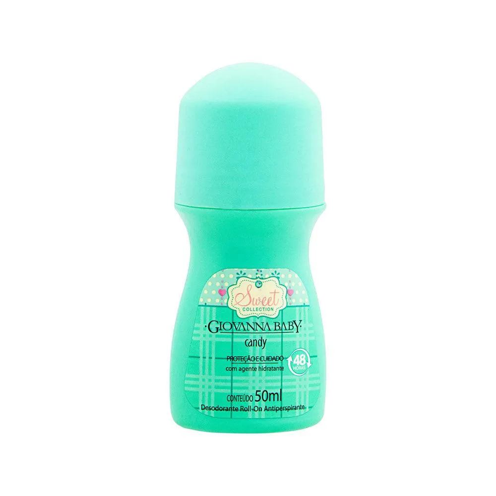 Desodorante Antitranspirante Roll-On Giovanna Baby Sweet Collection Candy Feminino 48h 50ml