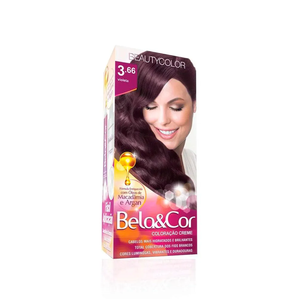 TINTURA BELA COR MINI KIT 3.66 VIOLETA