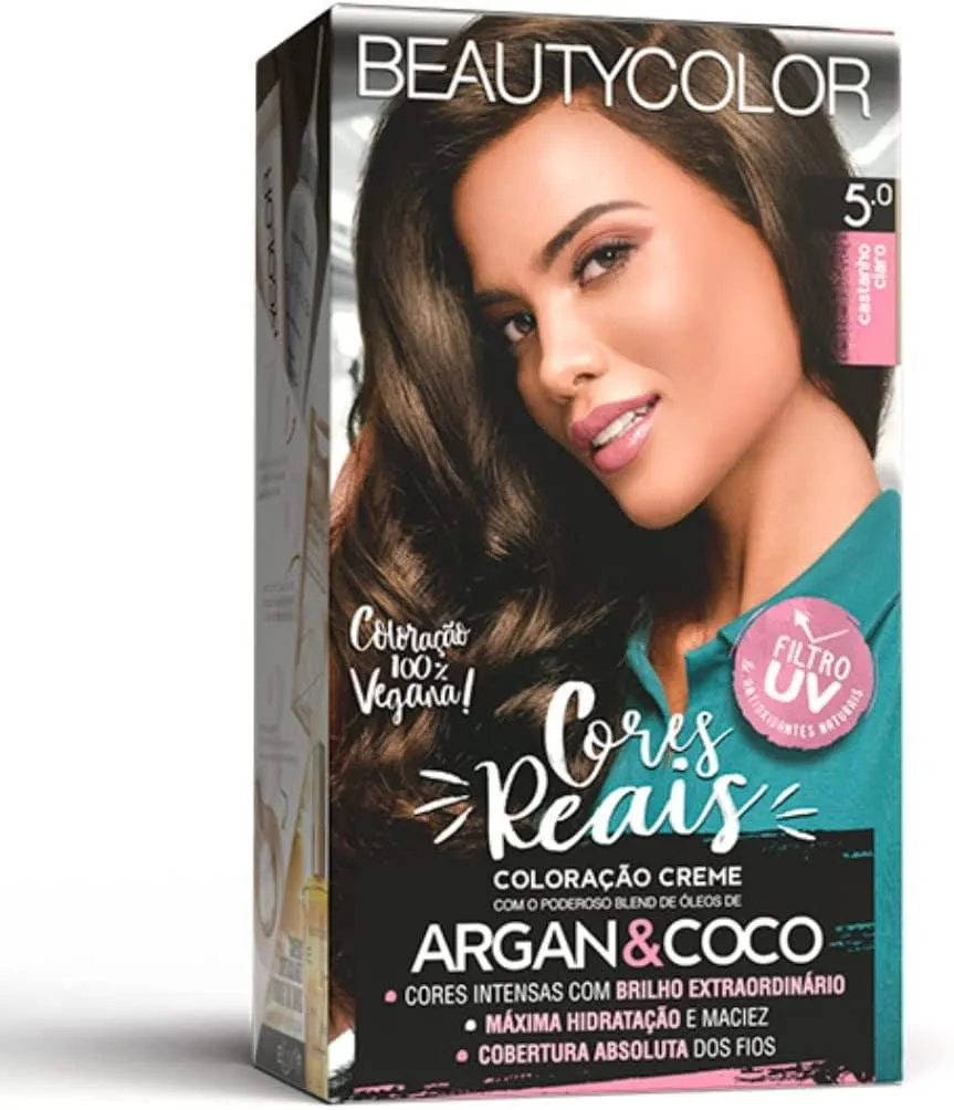 TINTURA BEAUTY COLOR KIT 5.0 CASTANHO CLARO