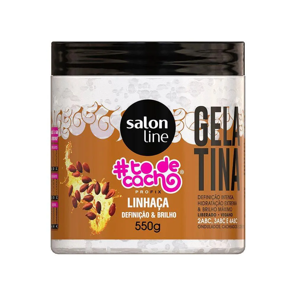 GELATINA CAPILAR SALON LINE #TODECACHO LINHACA 550GR