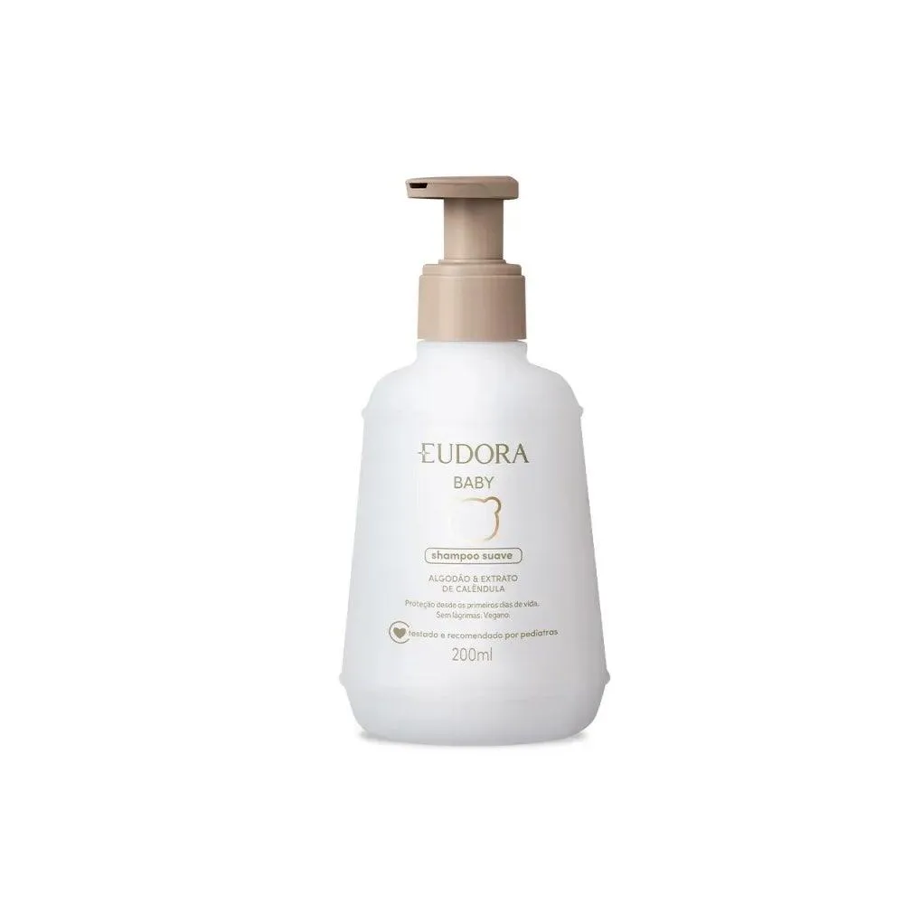 Shampoo Vegano Eudora Baby Hipoalergênico 200ml