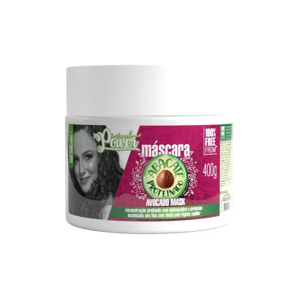 MáSCARA CAPILAR BEAUTY COLOR ABACATE AVOCADO MASK SOUL POWER 400G