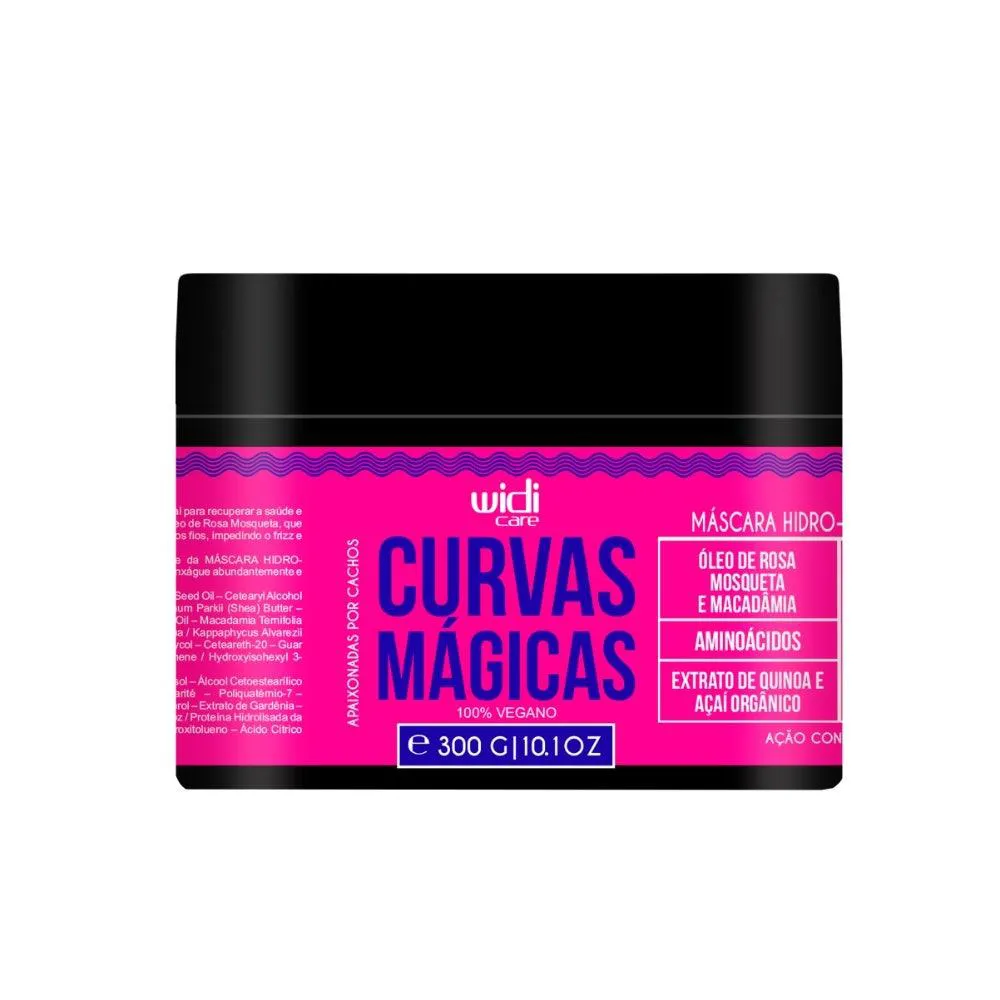 MáSCARA TRATAMENTO CAPILAR WIDI CARE CURVAS MáGICAS 300GR