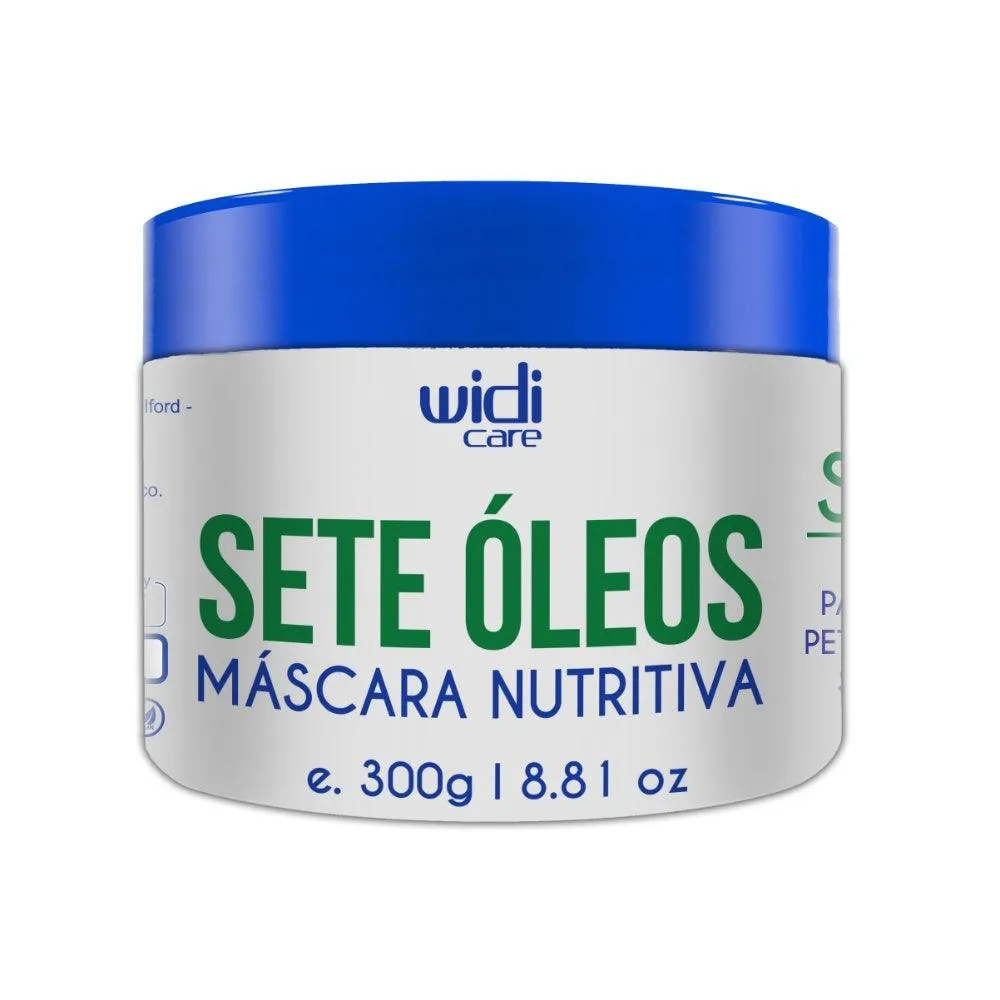MáSCARA TRATAMENTO CAPILAR WIDI CARE SETE ÓLEOS NUTRITIVA 300GR