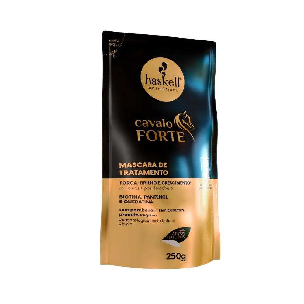 MáSCARA TRATAMENTO CAPILAR HASKELL CAVALO FORTE REFIL 250GR