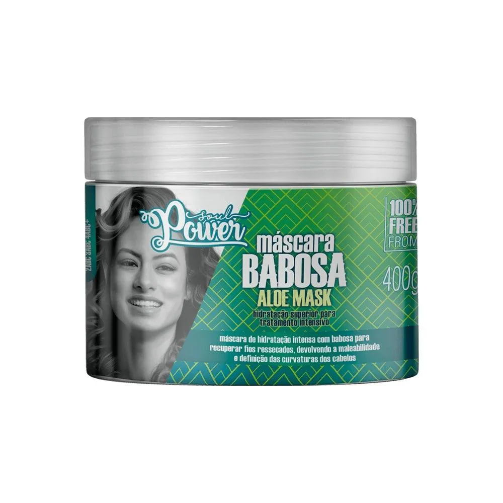 MáSCARA DE TRATAMENTO CAPILAR SOUL POWER BABOSA ALOE MASK 400GR